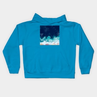 Crashing Waves digital paint pour Kids Hoodie